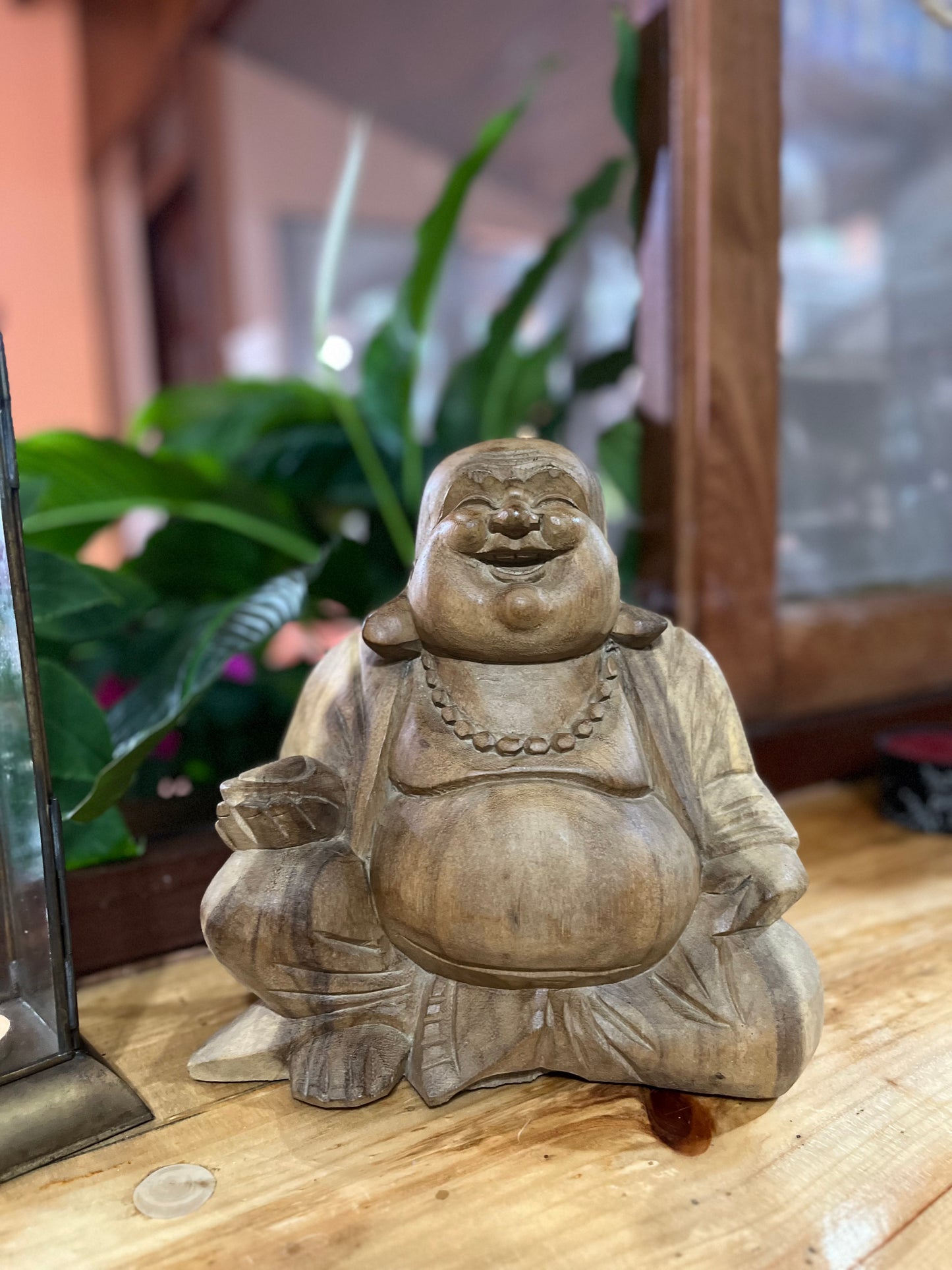 BUDA HOTEY – ESCULTURA BALINESA EM MADEIRA ENTALHADA À MÃO