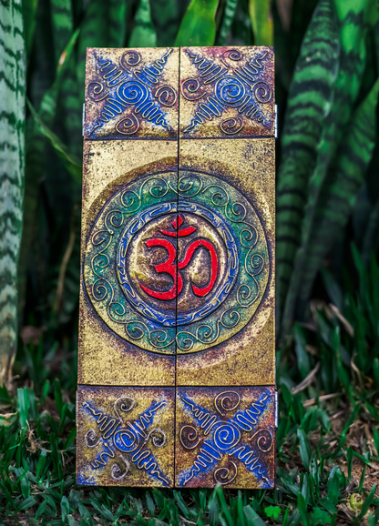 CAIXA OM DECORATIVA PARA INCENSOS E OBJETOS – FEITA À MÃO EM BALI