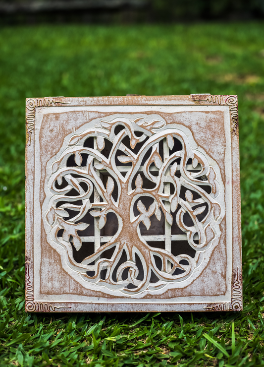 CAIXA COM DIVISÓRIAS ÁRVORE DA VIDA – CONEXÃO, EQUILÍBRIO E PROTEÇÃO