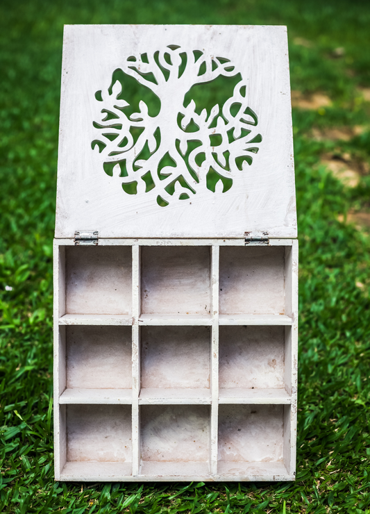 CAIXA COM DIVISÓRIAS ÁRVORE DA VIDA – CONEXÃO, EQUILÍBRIO E PROTEÇÃO