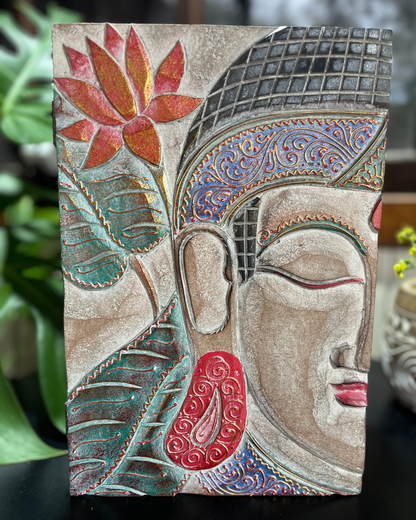 CAIXA MEIO ROSTO BUDA SIDARTA – FEITA À MÃO EM BALI