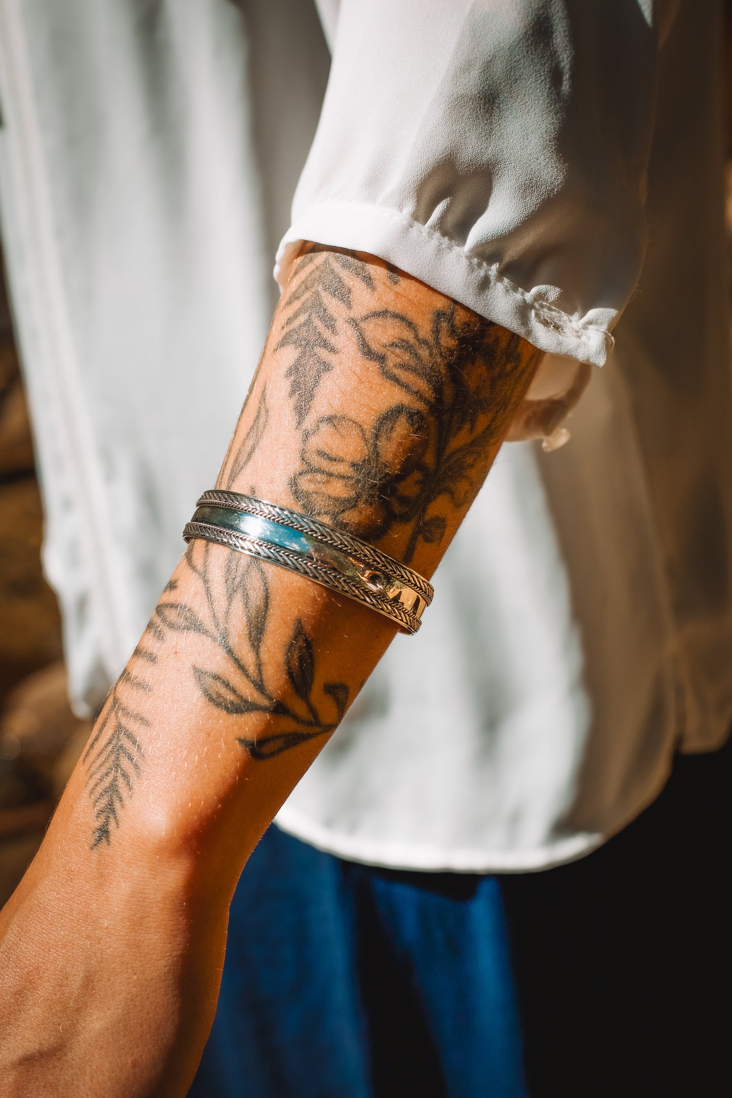BRACELETE RISCO DEITADO EM PRATA 925 – FEITO À MÃO EM BALI