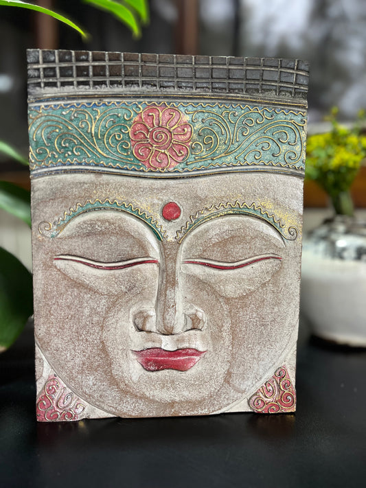 CAIXA DECORATIVA ROSTO BUDA – FEITA À MÃO EM BALI