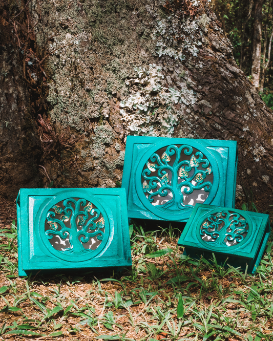 CAIXA DECORATIVA ÁRVORE DA VIDA – FEITO À MÃO EM BALI