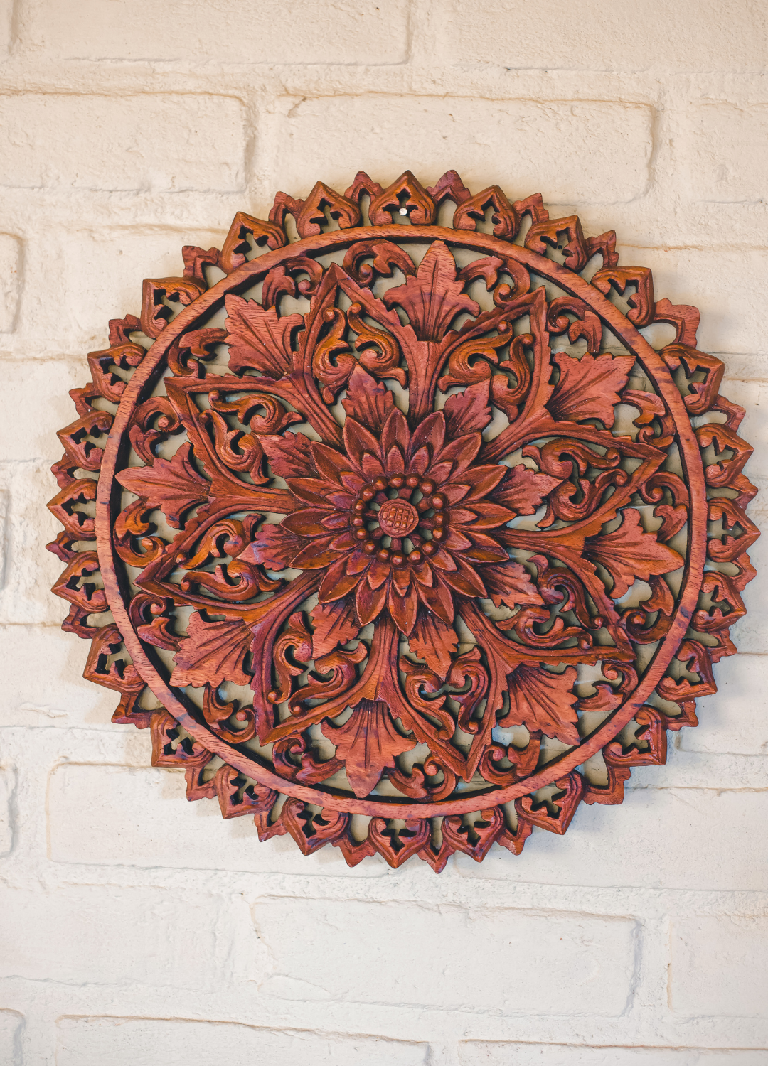 MANDALA FLORAL LÓTUS – DECORAÇÃO ESPIRITUAL ARTESANAL